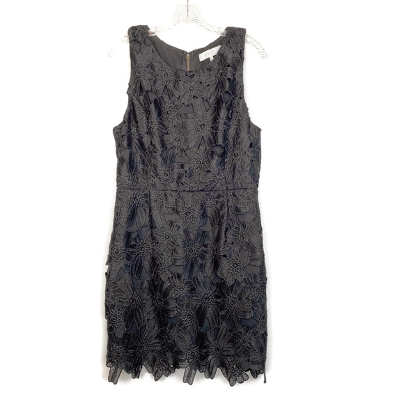 ASTR the label black floral lace sleeveless dress - Picture 2 of 8